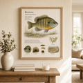 Bluegill — Naturalist Field Plate | Printable Fish Wall Art